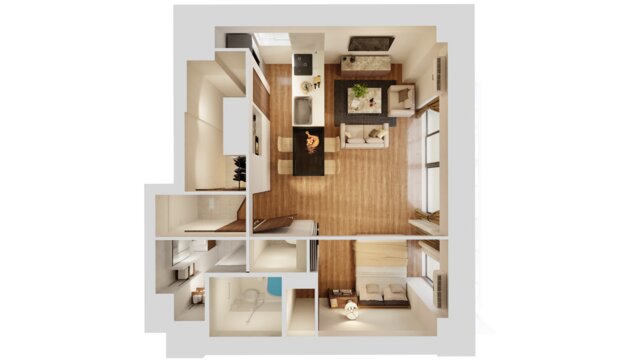 3D scene